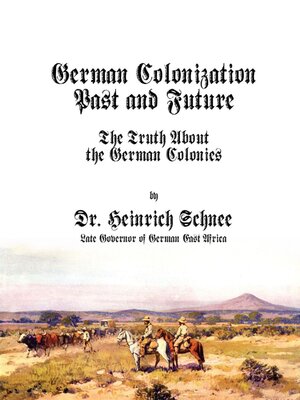 cover image of German Colonization Past and Future